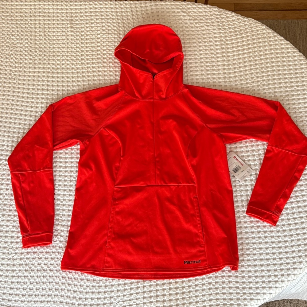 Marmot Bright Red Hooded Sweatshirt